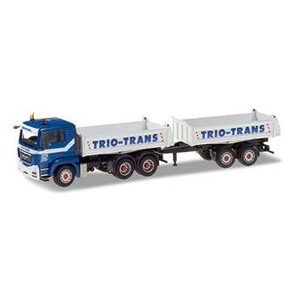 MAN TGS tandem dump trailer "Trio-Trans"   071529
