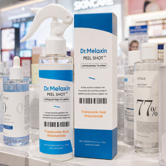 اسپری لایه بردار و روشن کننده بدن دکتر ملاکسین مدل Peel Shot Exfoliating TX-Spray