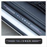 برچسب پارکابی خودرو سولگی مدل کربن هفت رنگ کد J111 مناسب برای TALISMAN بسته 4 عددی