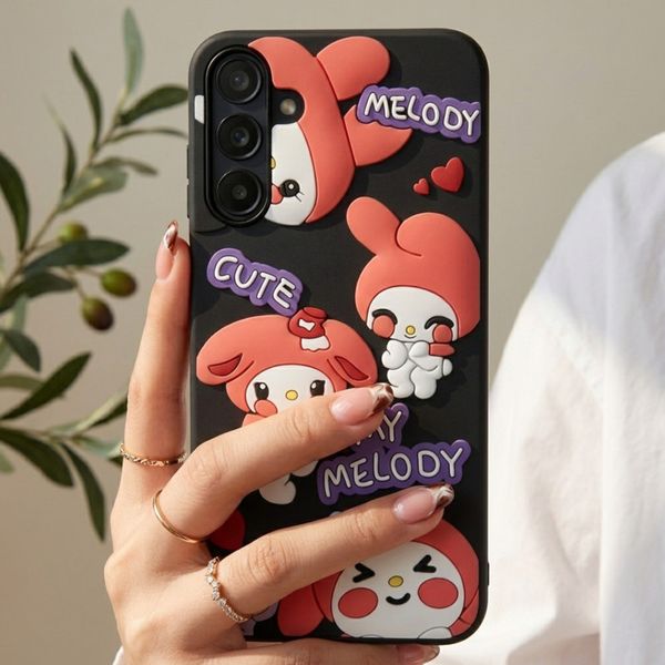کاور مدل فانتزی طرح عروسکی Kuromi کرومی مناسب برای گوشی موبایل سامسونگ Samsung Galaxy A56