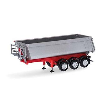 Schmitz Cargobull dump semitrailer with steel trough, silver metallic    077026-002
