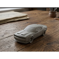 دوج چلنجر هلکت – ماکت عضلانی Dodge Challenger Hellcat برای چاپ سه‌بعدی