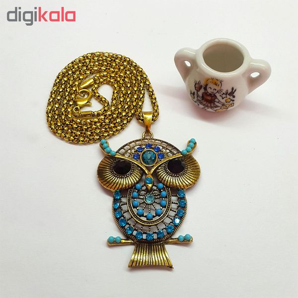 گردنبند زنانه طرح جغد مدل TJ003