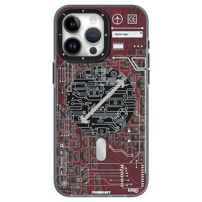 قاب iphone 15Promax برند یانگ کیت Futuristic Circuit Board کد CX 3