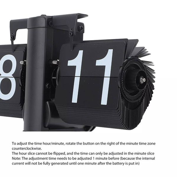 ساعت رومیزی مدل ورقه ای Flip Clock مشکی