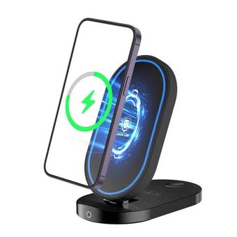 شارژر وایرلس ۳in1 گرین لاین مدل FOLDABLE BRAKET