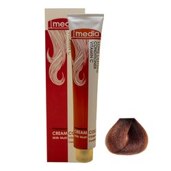 رنگ مو مدیا سری مسی شماره 7.4 حجم 100 میلی لیتر رنگ بلوند مسی متوسط