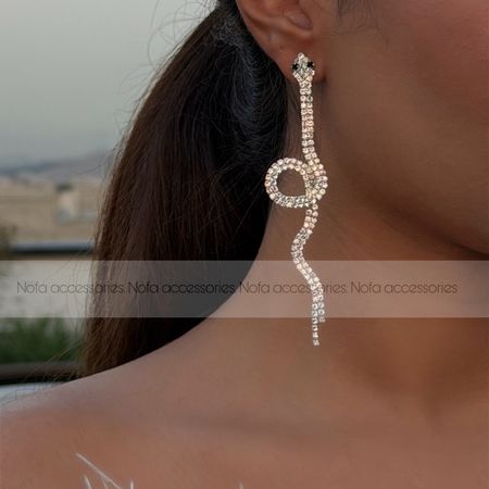 گوشواره جواهری ماری کد 002