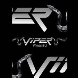 برچشب شیشه جلو خودرو (ویندشیلد)طرح viper