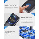 زنگ بی سیم مدل 2N189-BB مجموعه 3 عددی