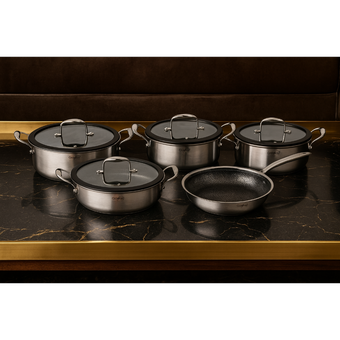 ست 9 پارچه قابلمه استیل لیزری