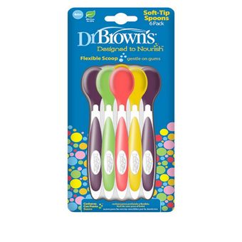 قاشق دکتر براونز مدل Soft-Tip بسته 6 عددی