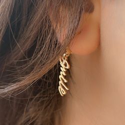 گوشواره حلقه‌ای طرح Smile برند six