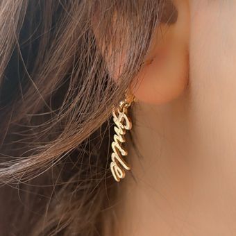 گوشواره حلقه‌ای طرح Smile برند six