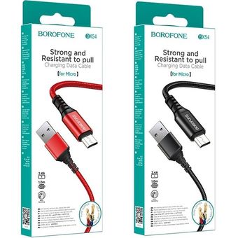 کابل تبدیل USB به MICROUSB بروفون مدل BX54 طول 1 متر