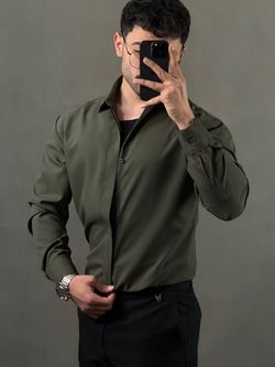 پیراهن دوشین آستین بلند سبز