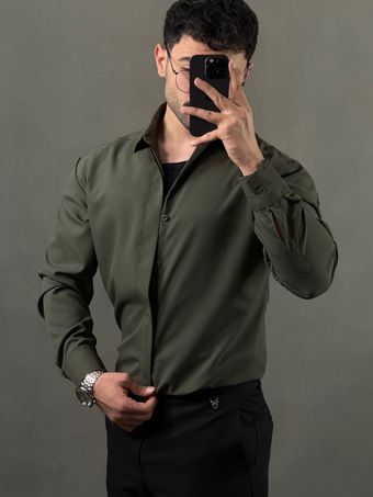 پیراهن دوشین آستین بلند سبز