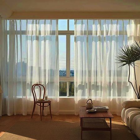 پرده تیکو دکو مدل دوخت ساده حریر شاین نازک ژرسه سایز 300*280 سانتی متر