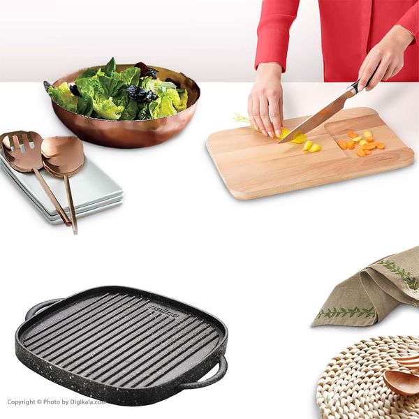 تابه گریل چدن نالینو مدل Lorenza سایز 28*482