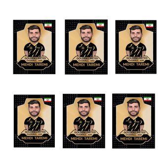 اسباب بازی شانسی طرح مهدی طارمی مدل گلدن لیمیتد سری 2025 مجموعه 6 عددی