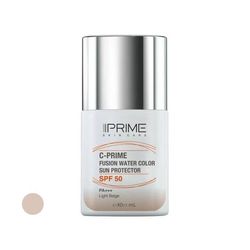 فلوئید ضد آفتاب رنگی پرایم، SPF 50، مدل فیوژن واتر، مناسب انواع پوست  با تنالیته روشن و حجم 40 میلی لیتر، محافظت‌کننده در برابر