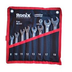خرید آچار یکسر تخت و یکسر رینگی رونیکس مدل RH-2157 | ست آچار 8 عددی Ronix