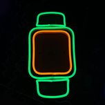  چراغ دیواری نئون طرح دسته ساعت اپل