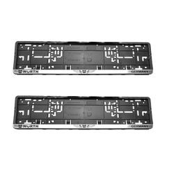 قاب پلاک خودرو قطعه سازان کبیر مدل GHB-ALLSILVER-1030101 مجموعه 2 عددی*970