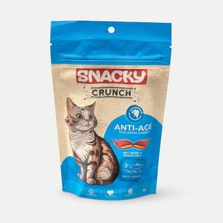 تشویقی گربه اسنکی مدل Anti-Age Crunch طعم سالمون وزن 60 گرم