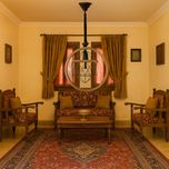 چراغ آویز تک شعله شاهان تک مدل WOOD-6 | لوستر چوبی مدرن و کلاسیک