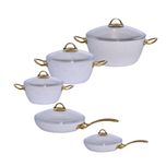 سرویس پخت و پز 10 پارچه ام جی اس مدل فورج ماربل