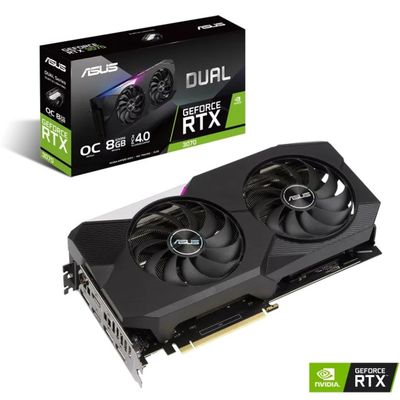 کارت گرافیک ایسوس Dual Geforce RTX 3070 OC 8GB V2 استوک