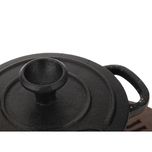 قابلمه چدن نالینو مدل Feleti سایز 10 به همراه استند چوبی