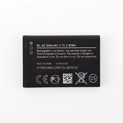 باتری موبایل نوکیا با ظرفیت 800 میلی آمپر ساعت مدل BL-4C مناسب برای گوشی نوکیا 4C