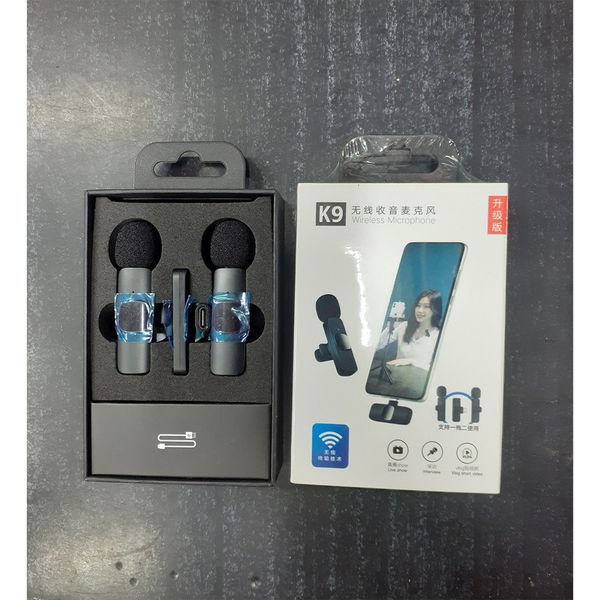 ست میکروفن یقه ای بیسیم مدل K9 Dual Lightning