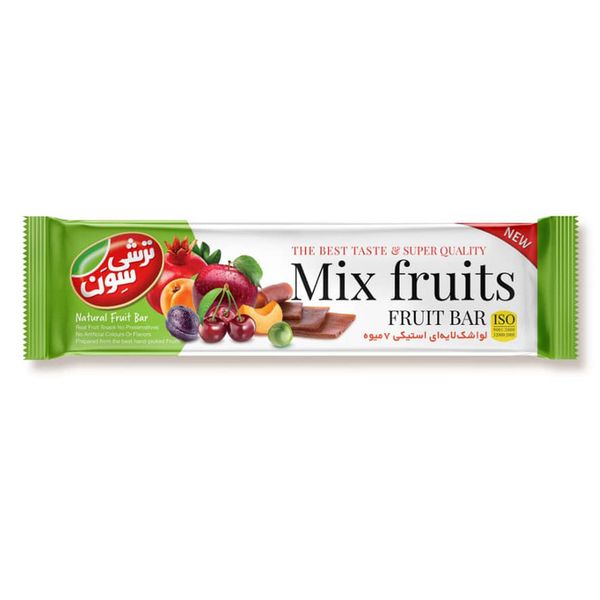 لواشک مخلوط هفت میوه استیکی  - 40 گرم بسته 36عددی