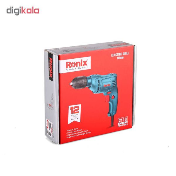 دریل برقی اتوماتیک 10میلیمتر 350وات رونیکس مدل 2113