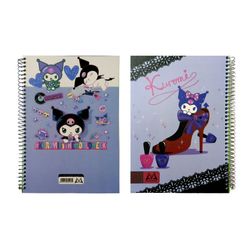 دفتر جلد طلقی 100 برگ کرومی 6 کد 57