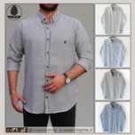 پیراهن راه راه مردانه پنبه ای - کد 0031