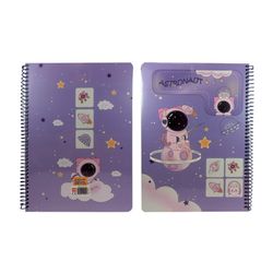 دفتر جلد دار 50 برگ سیمی فضانورد کد 43