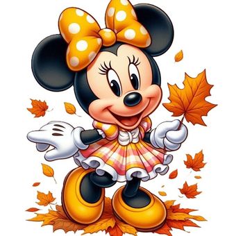 برچسب حرارتی DTF مدل انیمه مینی ماوس