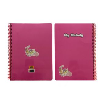 دفتر مجلد 80 برگ سیمی My Melody کد 62