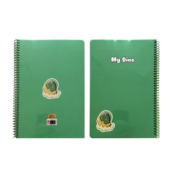 دفتر مجلد 80 برگ سیمی My Dino کد 64