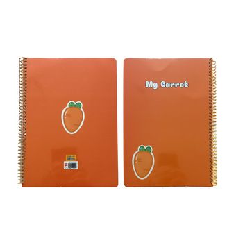 دفتر مجلد 80 برگ سیمی MyCarrot کد 63