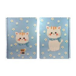 دفتر جلد دار 50 برگ سیمی گربه کد 42