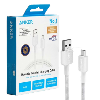 کابل تایپ سی انکر مدل ANKER 322 A81H6H21 به طول 1.8 متر
