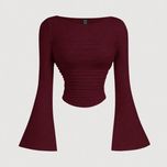 کراپ آستین کلوش جلو هلال