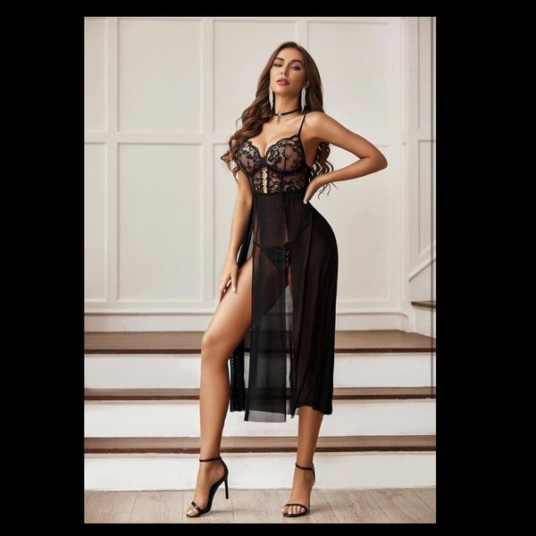 لباس خواب فنردار بلند کد 4923