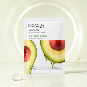 ماسک ورقه ای آبرسان آووکادو بیوآکوا 25 گرم | Bioaqua Avocado Moisturizing Sheet Mask