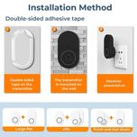 زنگ بی سیم مدل ML007-B به همراه شستی